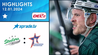 12.01.2024 - Highlights - Bietigheim Steelers vs. Ravensburg Towerstars