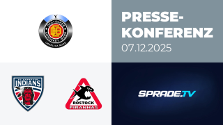 07.12.2025 - Pressekonferenz - Hannover Indians vs. Rostock Piranhas
