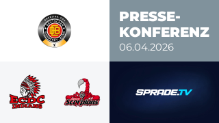 06.04.2026 - Pressekonferenz - ECDC Memmingen Indians vs. Hannover Scorpions