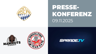 09.11.2025 - Pressekonferenz - Schongau Mammuts vs. EV Dingolfing