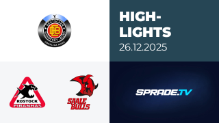 26.12.2025 - Highlights - Rostock Piranhas vs. Saale Bulls Halle
