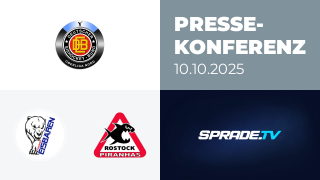 10.10.2025 - Pressekonferenz - Hammer Eisbären vs. Rostock Piranhas