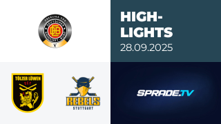28.09.2025 - Highlights - Tölzer Löwen vs. Stuttgart Rebels