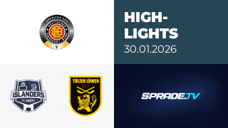 30.01.2026 - Highlights - EV Lindau Islanders vs. Tölzer Löwen