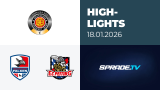 18.01.2026 - Highlights - Heilbronner Falken vs. EC Peiting