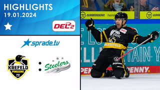 19.01.2024 - Highlights - Krefeld Pinguine vs. Bietigheim Steelers