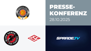 28.10.2025 - Pressekonferenz - EHF Passau Black Hawks vs. Deggendorfer SC