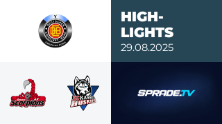 29.08.2025 - Highlights - Hannover Scorpions vs. EC Kassel Huskies
