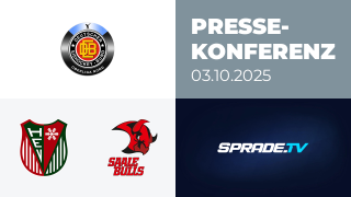 03.10.2025 - Pressekonferenz - Herne Miners vs. Saale Bulls Halle