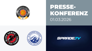 01.03.2026 - Pressekonferenz - EHF Passau Black Hawks vs. SC Riessersee