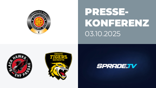 03.10.2025 - Pressekonferenz - EHF Passau Black Hawks vs. onesto Tigers Bayreuth