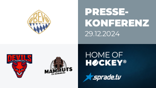 29.12.2024 - Pressekonferenz - Devils Ulm/Neu-Ulm vs. Schongau Mammuts