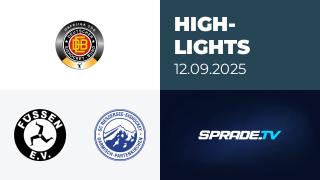 12.09.2025 - Highlights - EV Füssen vs. SC Riessersee