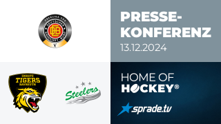 13.12.2024 - Pressekonferenz - onesto Tigers Bayreuth vs. Bietigheim Steelers
