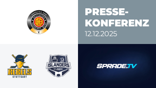 12.12.2025 - Pressekonferenz - Stuttgart Rebels vs. EV Lindau Islanders