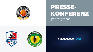 12.10.2025 - Pressekonferenz - Heilbronner Falken vs. Höchstadt Alligators