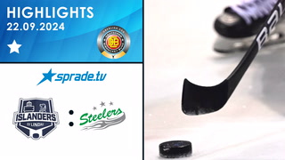 22.09.2024 - Highlights - EV Lindau Islanders vs. Bietigheim Steelers