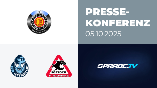 05.10.2025 - Pressekonferenz - KSW IceFighters Leipzig vs. Rostock Piranhas