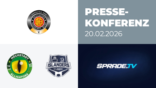 20.02.2026 - Pressekonferenz - Höchstadt Alligators vs. EV Lindau Islanders