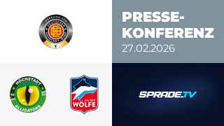 27.02.2026 - Pressekonferenz - Höchstadt Alligators vs. Selber Wölfe