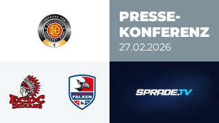 27.02.2026 - Pressekonferenz - ECDC Memmingen Indians vs. Heilbronner Falken