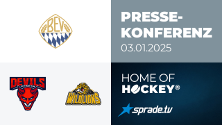 03.01.2025 - Pressekonferenz - Devils Ulm/Neu-Ulm vs. ERSC Amberg