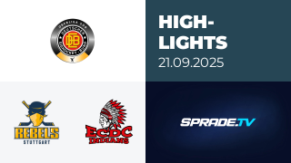 21.09.2025 - Highlights - Stuttgart Rebels vs. ECDC Memmingen Indians