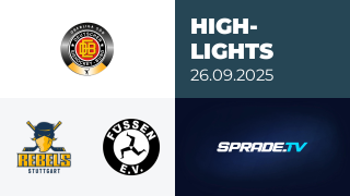 26.09.2025 - Highlights - Stuttgart Rebels vs. EV Füssen