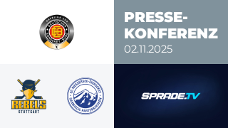 02.11.2025 - Pressekonferenz - Stuttgart Rebels vs. SC Riessersee