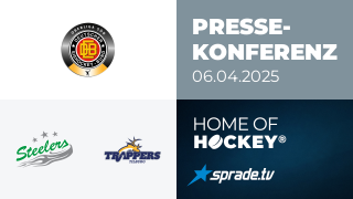 06.04.2025 - Pressekonferenz - Bietigheim Steelers vs. Tilburg Trappers
