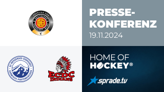 19.11.2024 - Pressekonferenz - SC Riessersee vs. ECDC Memmingen Indians