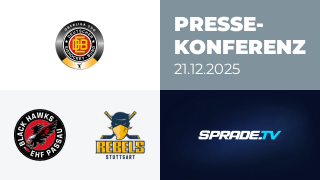 21.12.2025 - Pressekonferenz - EHF Passau Black Hawks vs. Stuttgart Rebels