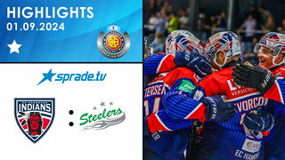 01.09.2024 - Highlights - Hannover Indians vs. Bietigheim Steelers