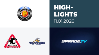 11.01.2026 - Highlights - Rostock Piranhas vs. Tilburg Trappers