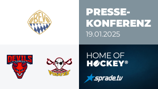 19.01.2025 - Pressekonferenz - Devils Ulm/Neu-Ulm vs. ESV Buchloe