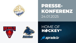 24.01.2025 - Pressekonferenz - Devils Ulm/Neu-Ulm vs. ESC Riverrats Geretsried