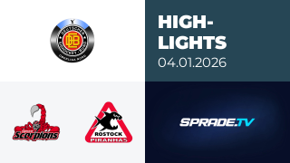 04.01.2026 - Highlights - Hannover Scorpions vs. Rostock Piranhas