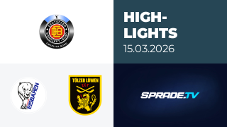 15.03.2026 - Highlights - Hammer Eisbären vs. Tölzer Löwen