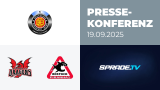 19.09.2025 - Pressekonferenz - Herforder Ice Dragons vs. Rostock Piranhas