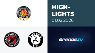01.02.2026 - Highlights - EHF Passau Black Hawks vs. EV Füssen