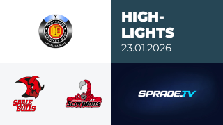 23.01.2026 - Highlights - Saale Bulls Halle vs. Hannover Scorpions