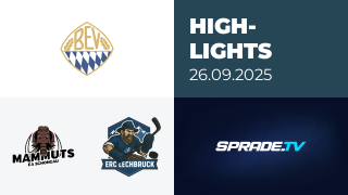 26.09.2025 - Highlights - Schongau Mammuts vs. ERC Lechbruck