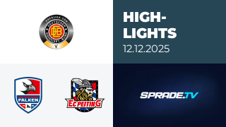 12.12.2025 - Highlights - Heilbronner Falken vs. EC Peiting