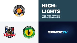 28.09.2025 - Highlights - EC Peiting vs. Höchstadt Alligators