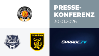 30.01.2026 - Pressekonferenz - EV Lindau Islanders vs. Tölzer Löwen