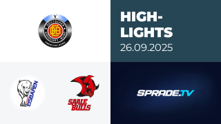 26.09.2025 - Highlights - Hammer Eisbären vs. Saale Bulls Halle