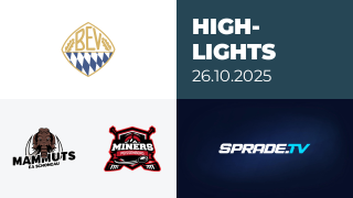 26.10.2025 - Highlights - Schongau Mammuts vs. Peißenberg Miners