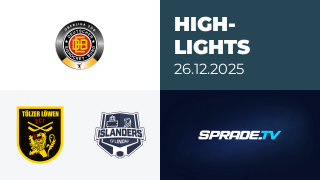 26.12.2025 - Highlights - Tölzer Löwen vs. EV Lindau Islanders