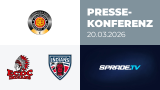 20.03.2026 - Pressekonferenz - ECDC Memmingen Indians vs. Hannover Indians