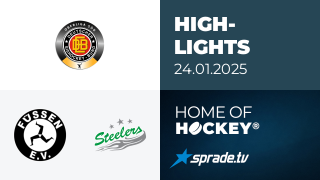 24.01.2025 - Highlights - EV Füssen vs. Bietigheim Steelers